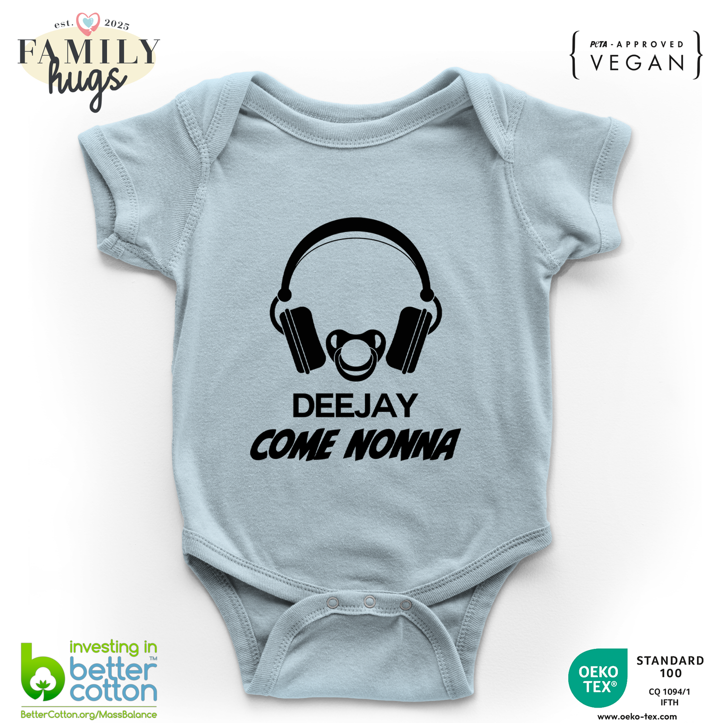 body neonato -deejay dj come nonna