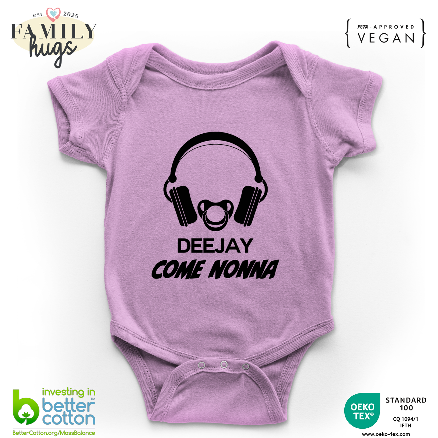 body neonato -deejay dj come nonna