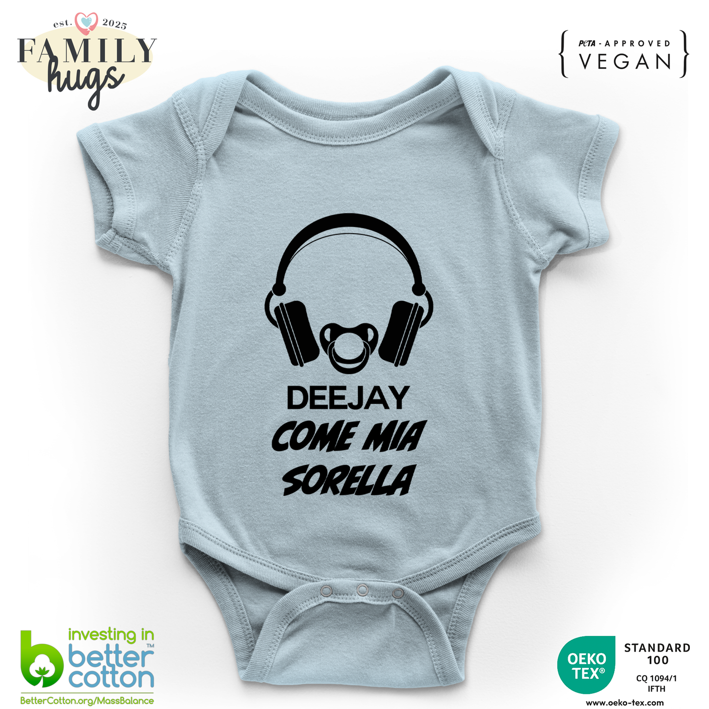 body neonato -deejay dj come sorella