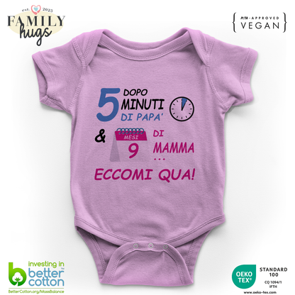 body neonato -dopo 5 m di papa e 9 mesi di mamma eccomi qua