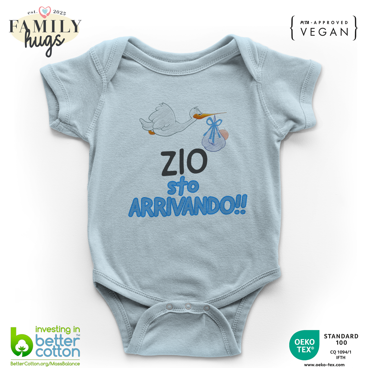 body neonato - zio sto arrivando bambino