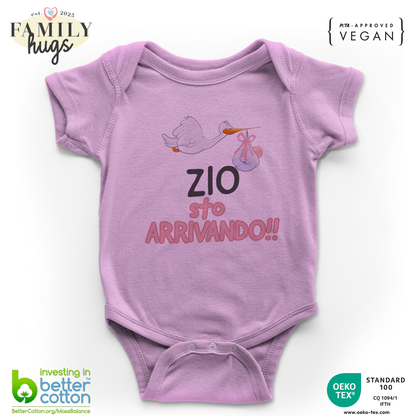 body neonato - zio sto arrivando bambina