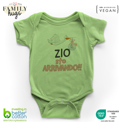 body neonato - zio sto arrivando bambina
