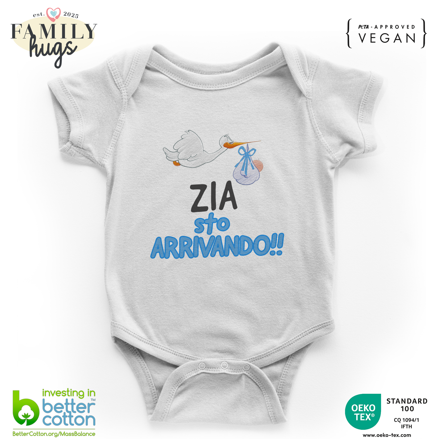 body neonato - zia sto arrivando bambino