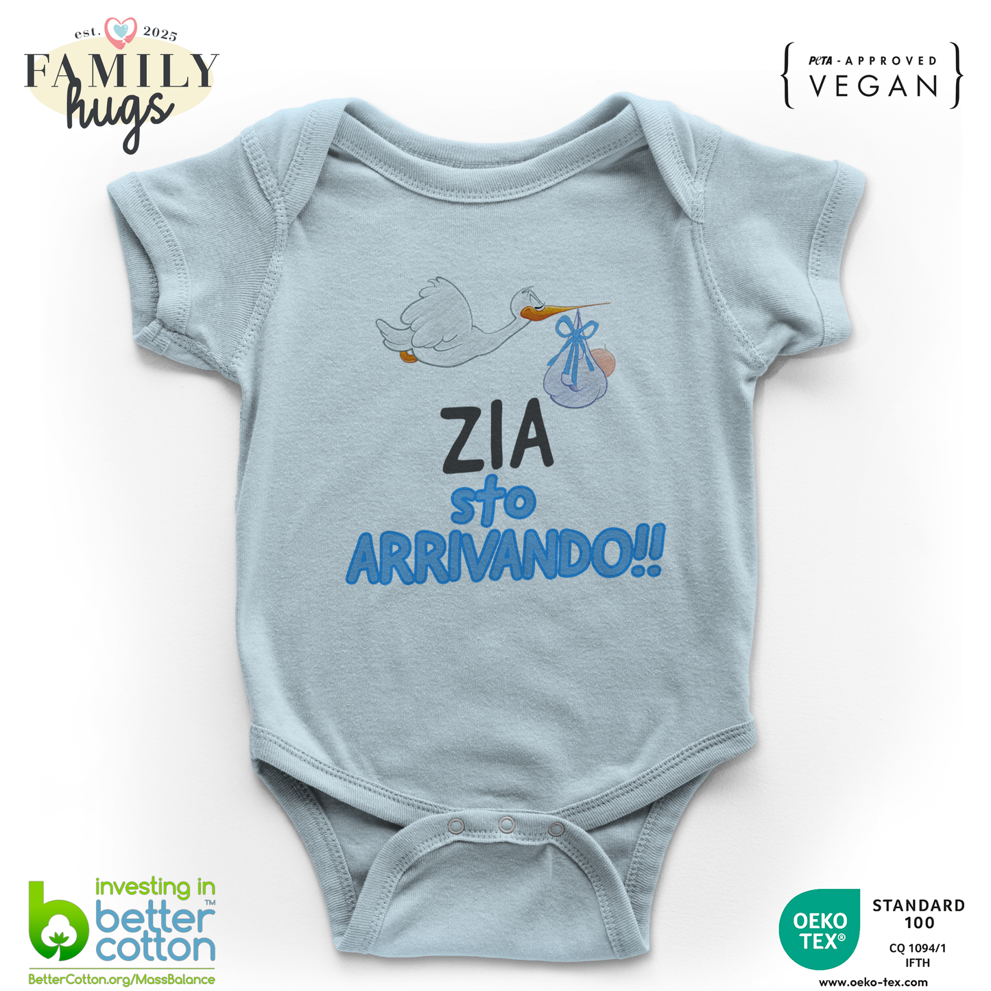 body neonato - zia sto arrivando bambino