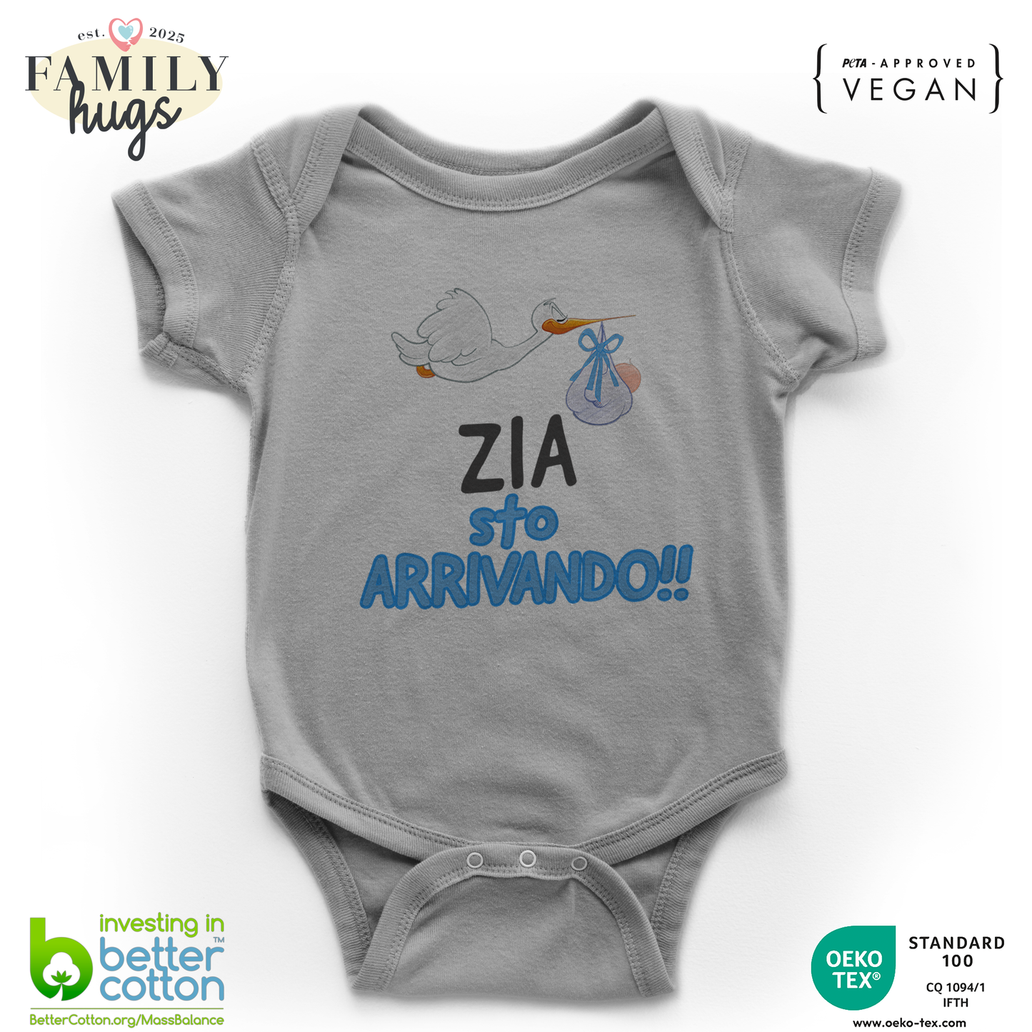 body neonato - zia sto arrivando bambino