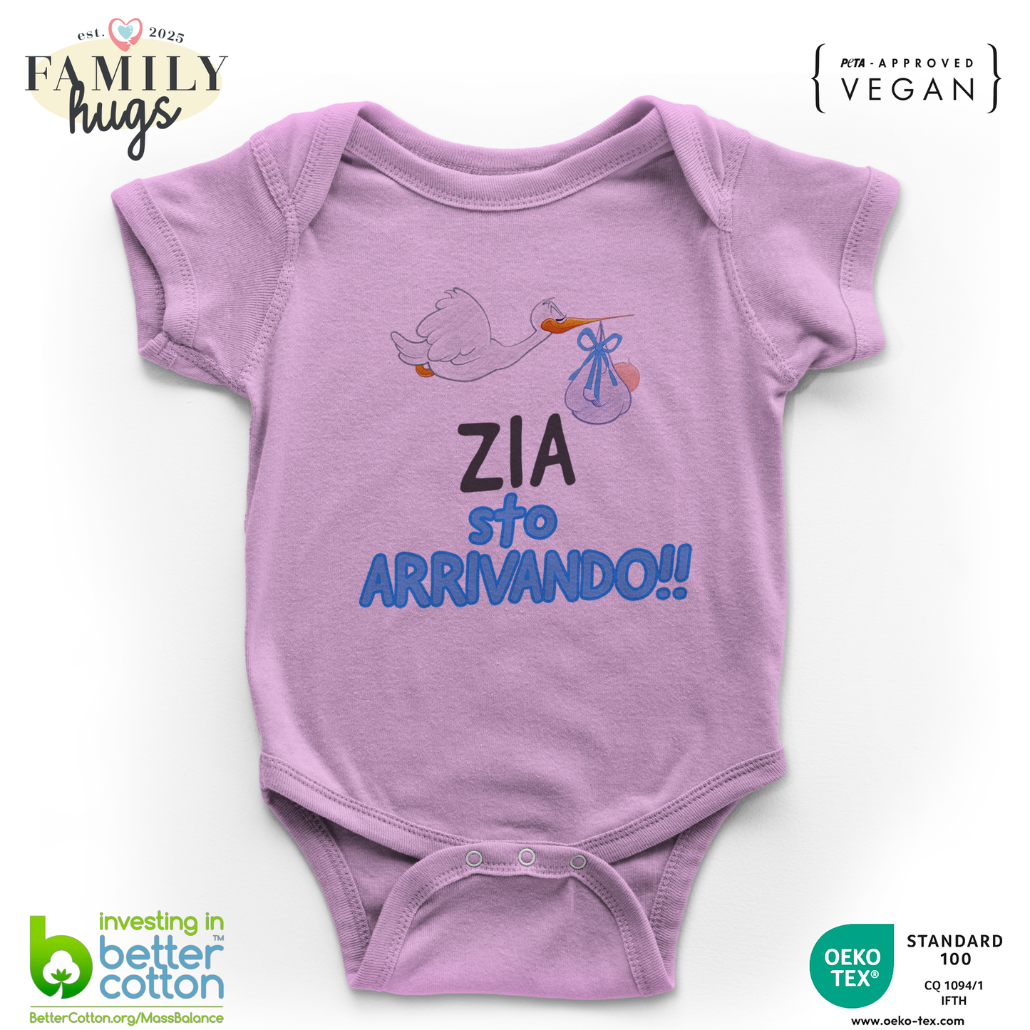 body neonato - zia sto arrivando bambino