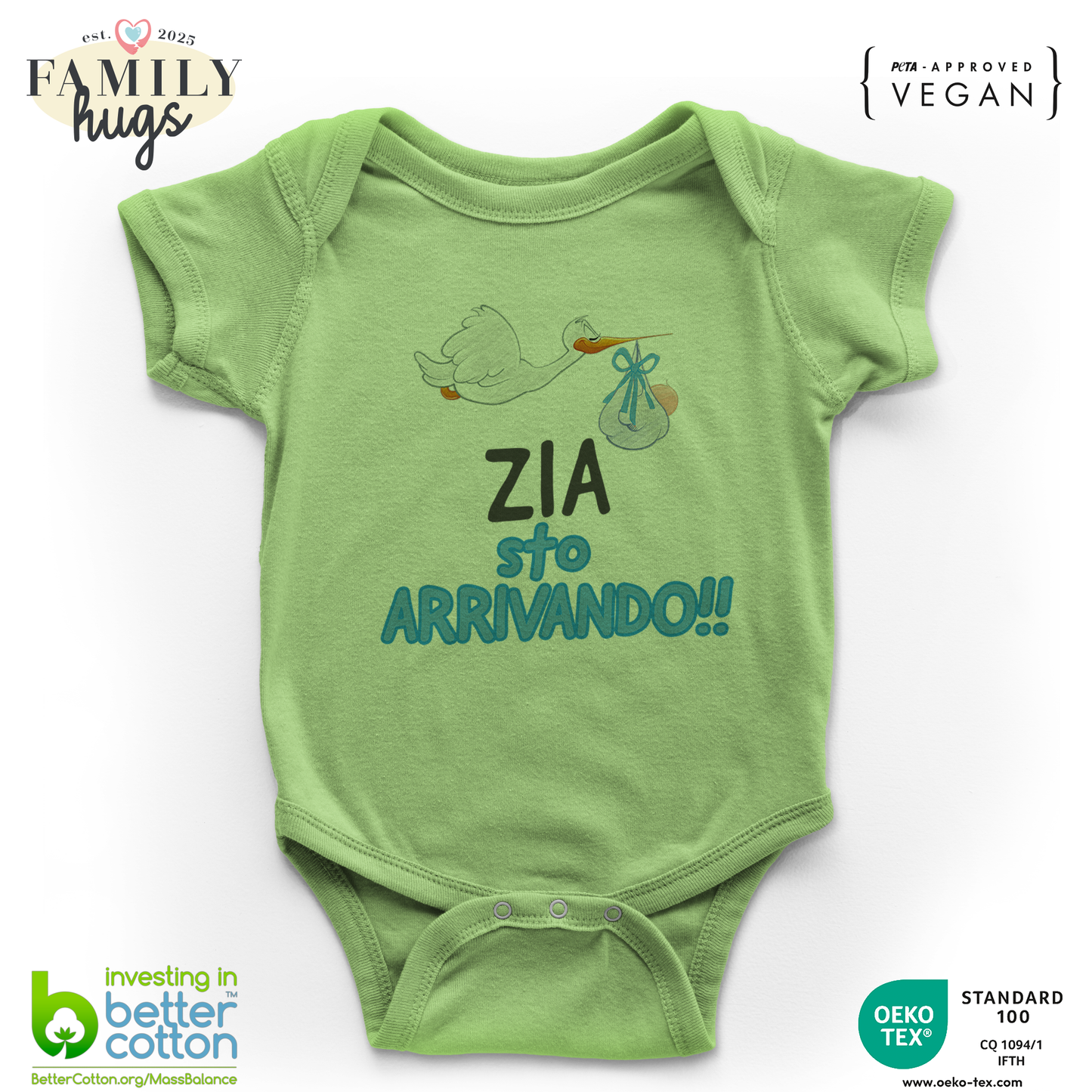 body neonato - zia sto arrivando bambino