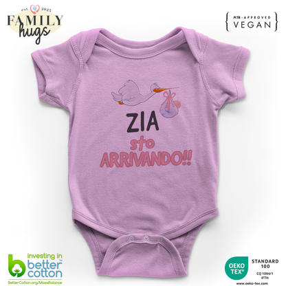 body neonato - zia sto arrivando bambina