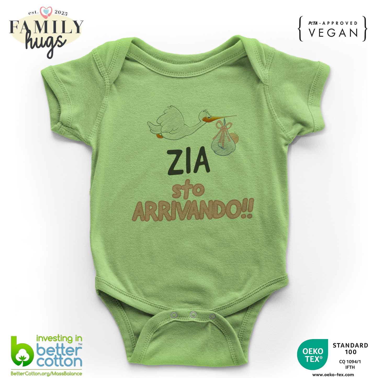 body neonato - zia sto arrivando bambina