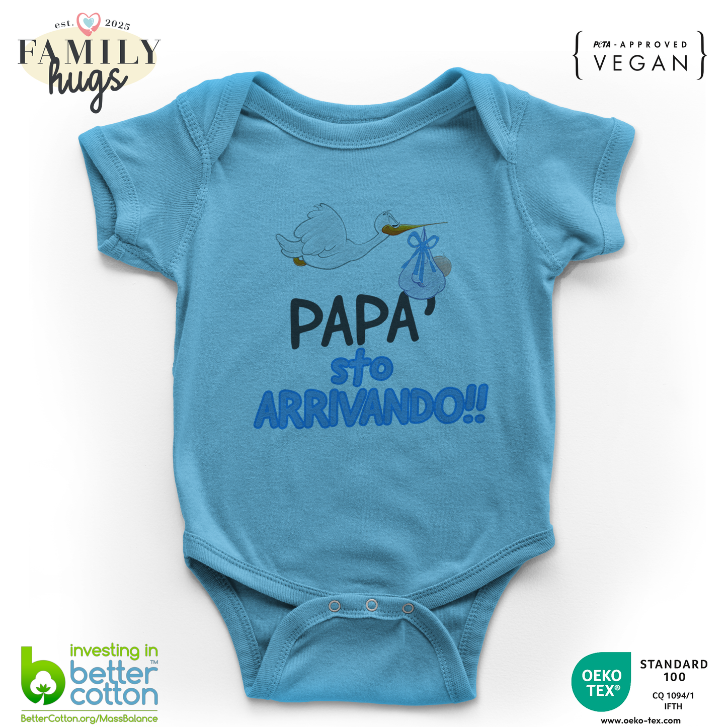 body neonato - papa sto arrivando bambino