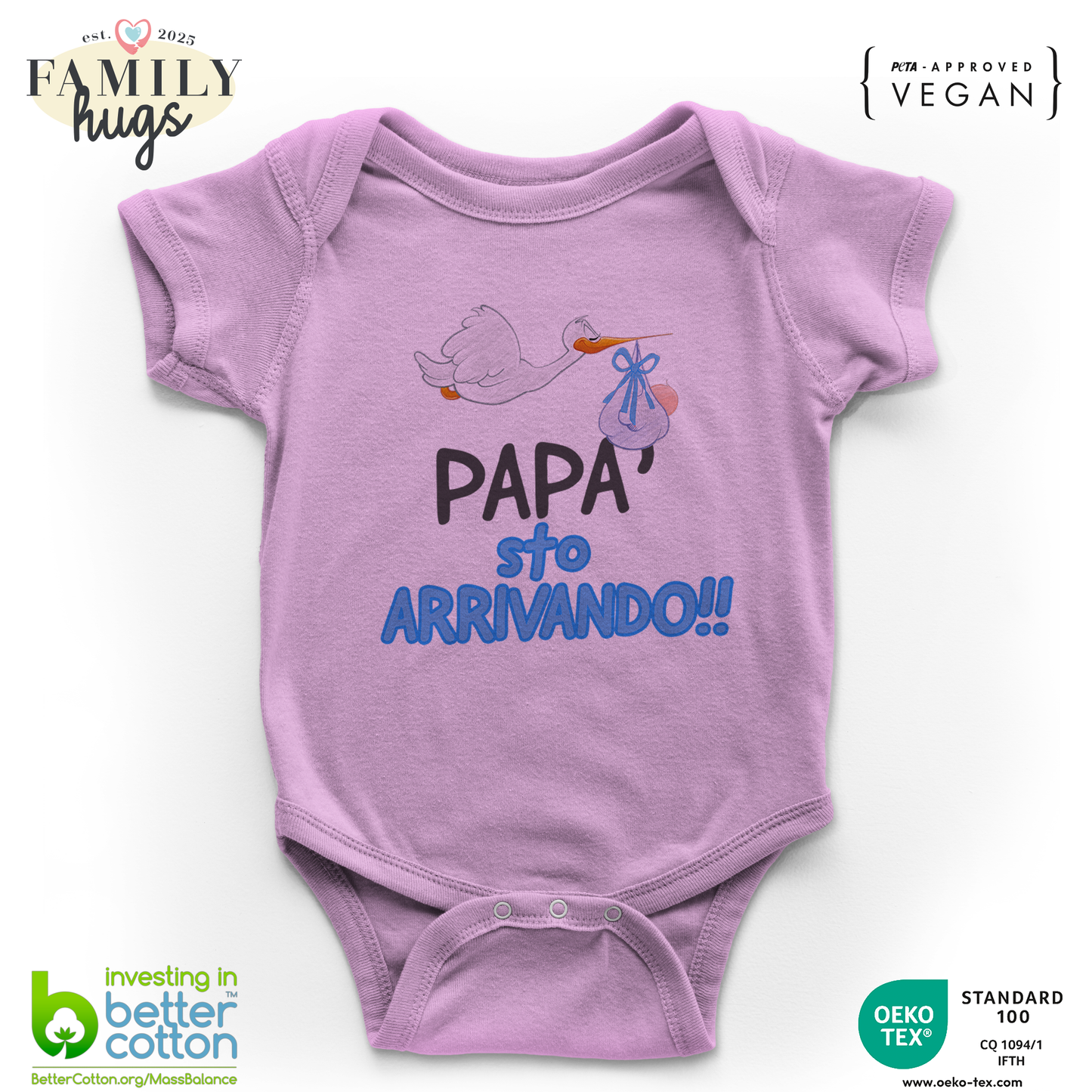 body neonato - papa sto arrivando bambino