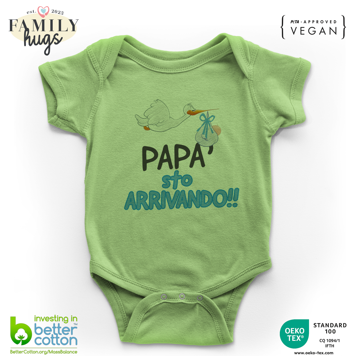 body neonato - papa sto arrivando bambino