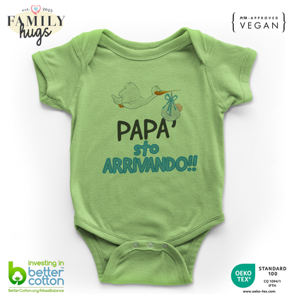 body neonato - papa sto arrivando bambino