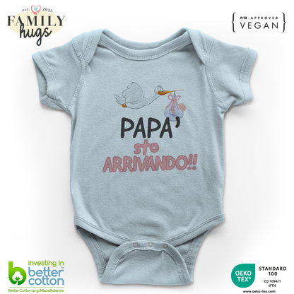 body neonato - papa sto arrivando bambina