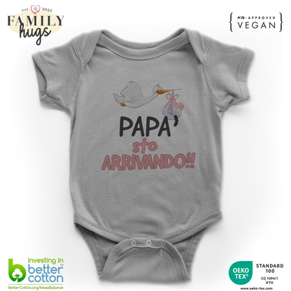 body neonato - papa sto arrivando bambina