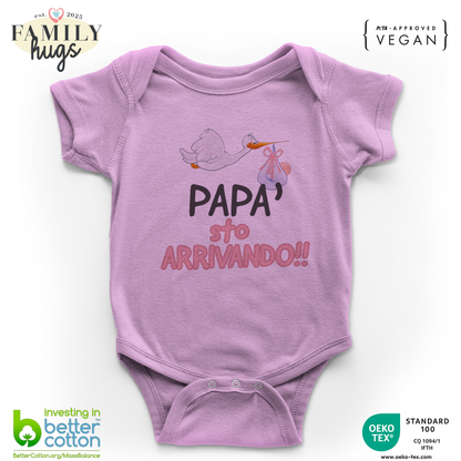 body neonato - papa sto arrivando bambina