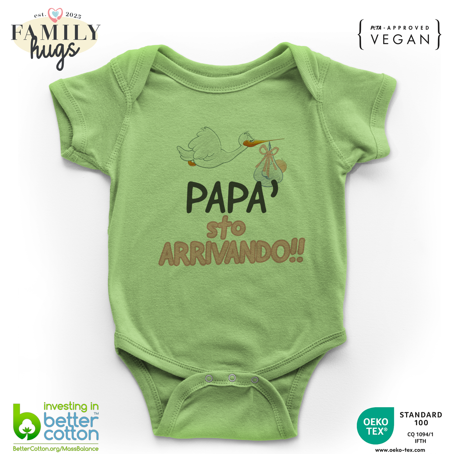 body neonato - papa sto arrivando bambina