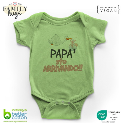 body neonato - papa sto arrivando bambina