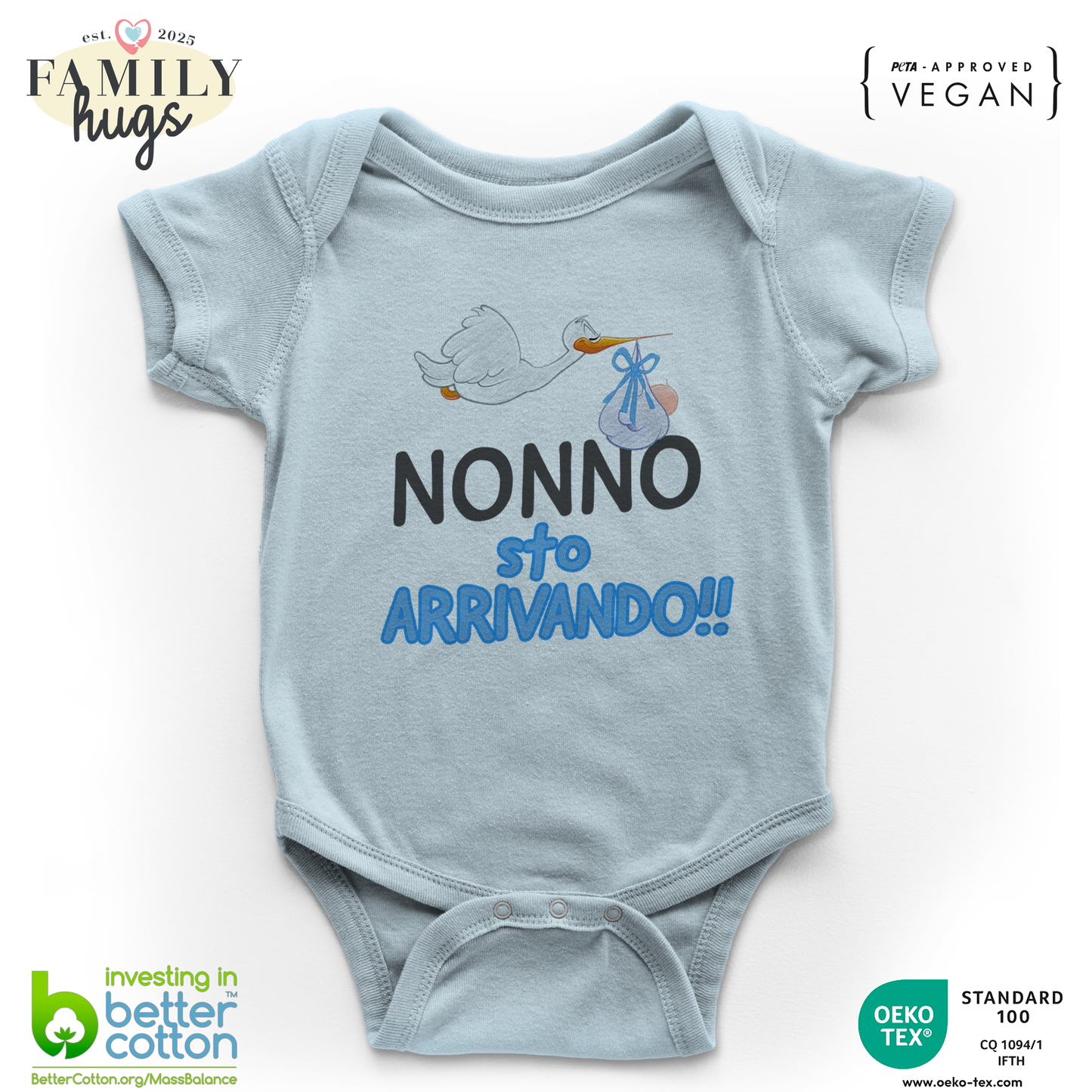 body neonato - nonno sto arrivando bambino