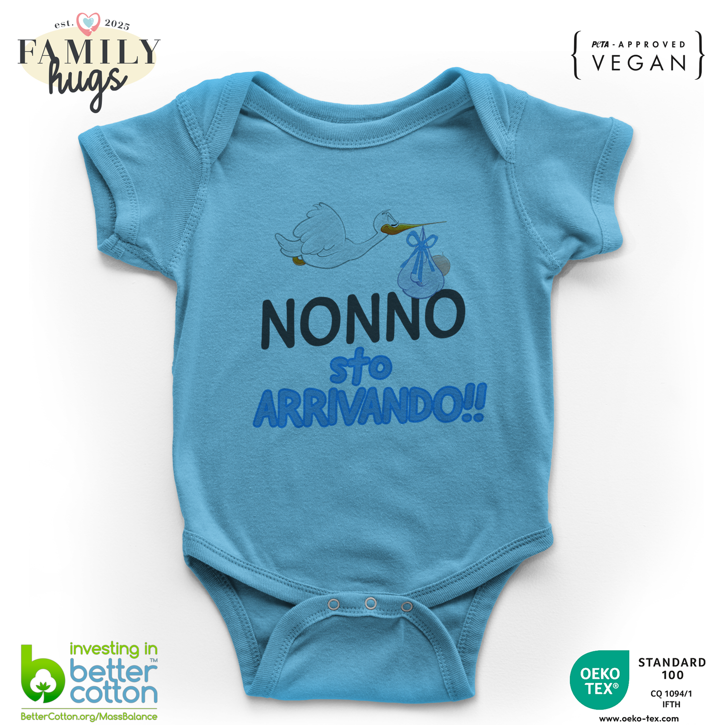 body neonato - nonno sto arrivando bambino