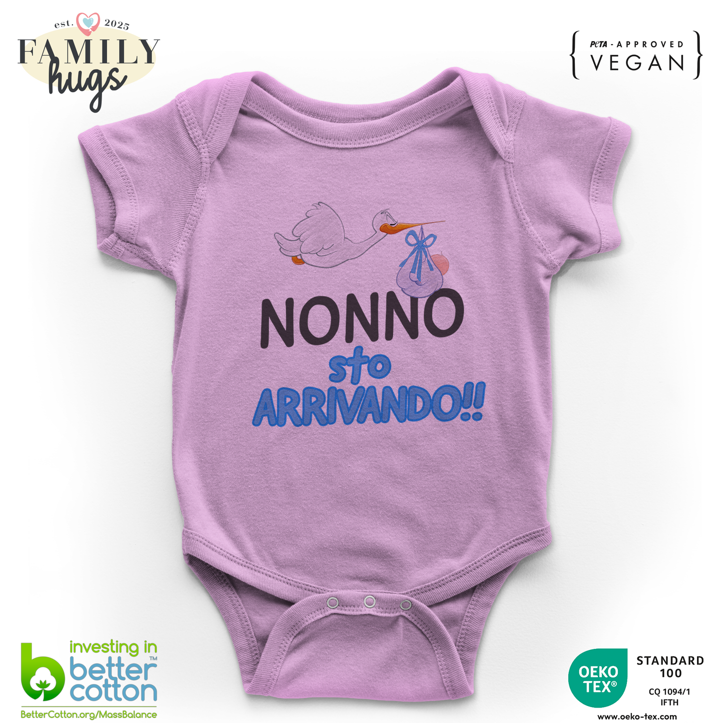 body neonato - nonno sto arrivando bambino