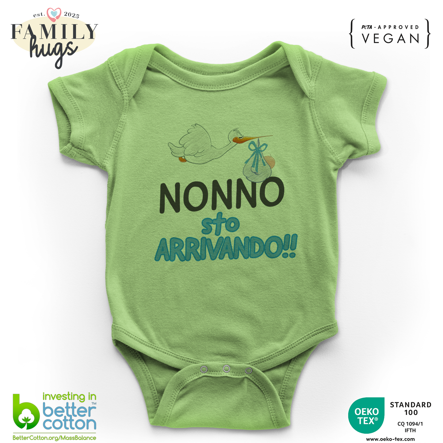 body neonato - nonno sto arrivando bambino