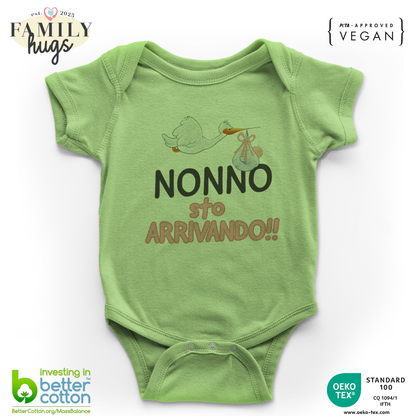 body neonato - nonno sto arrivando bambina