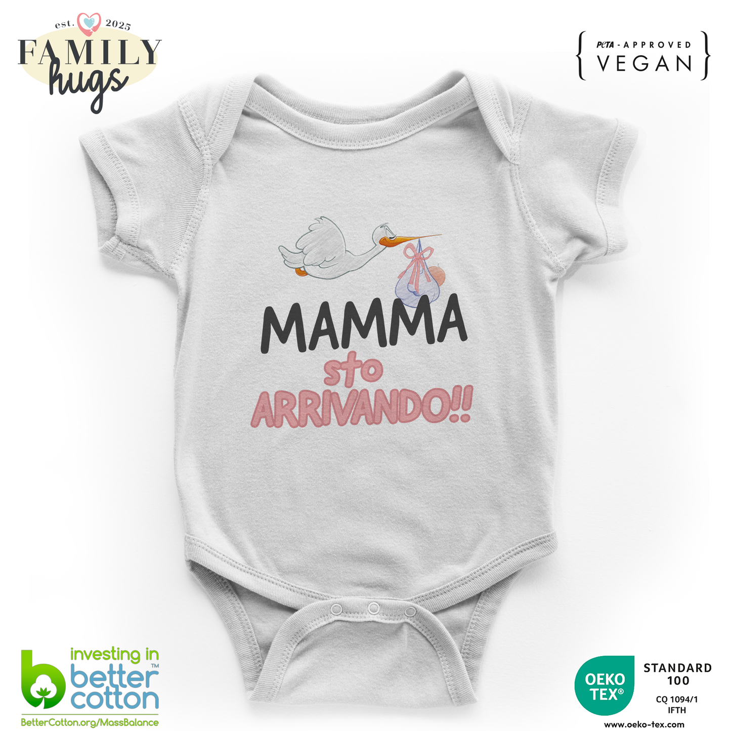 body neonato - mamma sto arrivando bambina