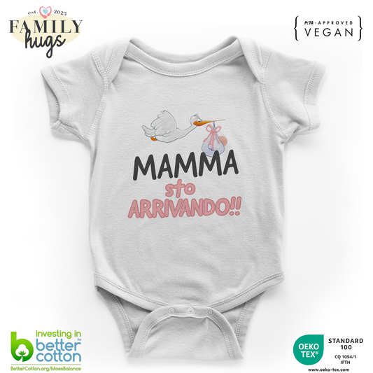 body neonato - mamma sto arrivando bambina