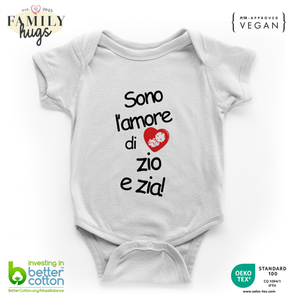 body neonato -solo l amore di zio e zia
