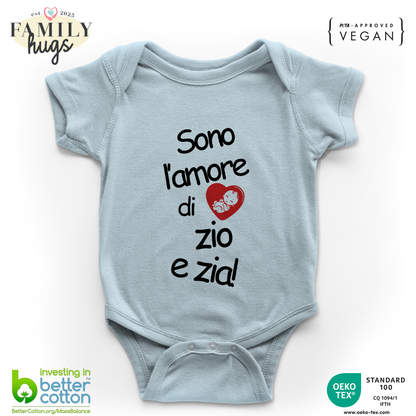 body neonato -solo l amore di zio e zia