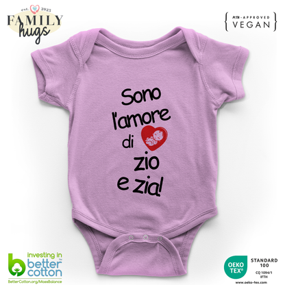 body neonato -solo l amore di zio e zia