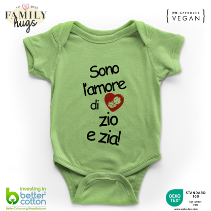 body neonato -solo l amore di zio e zia