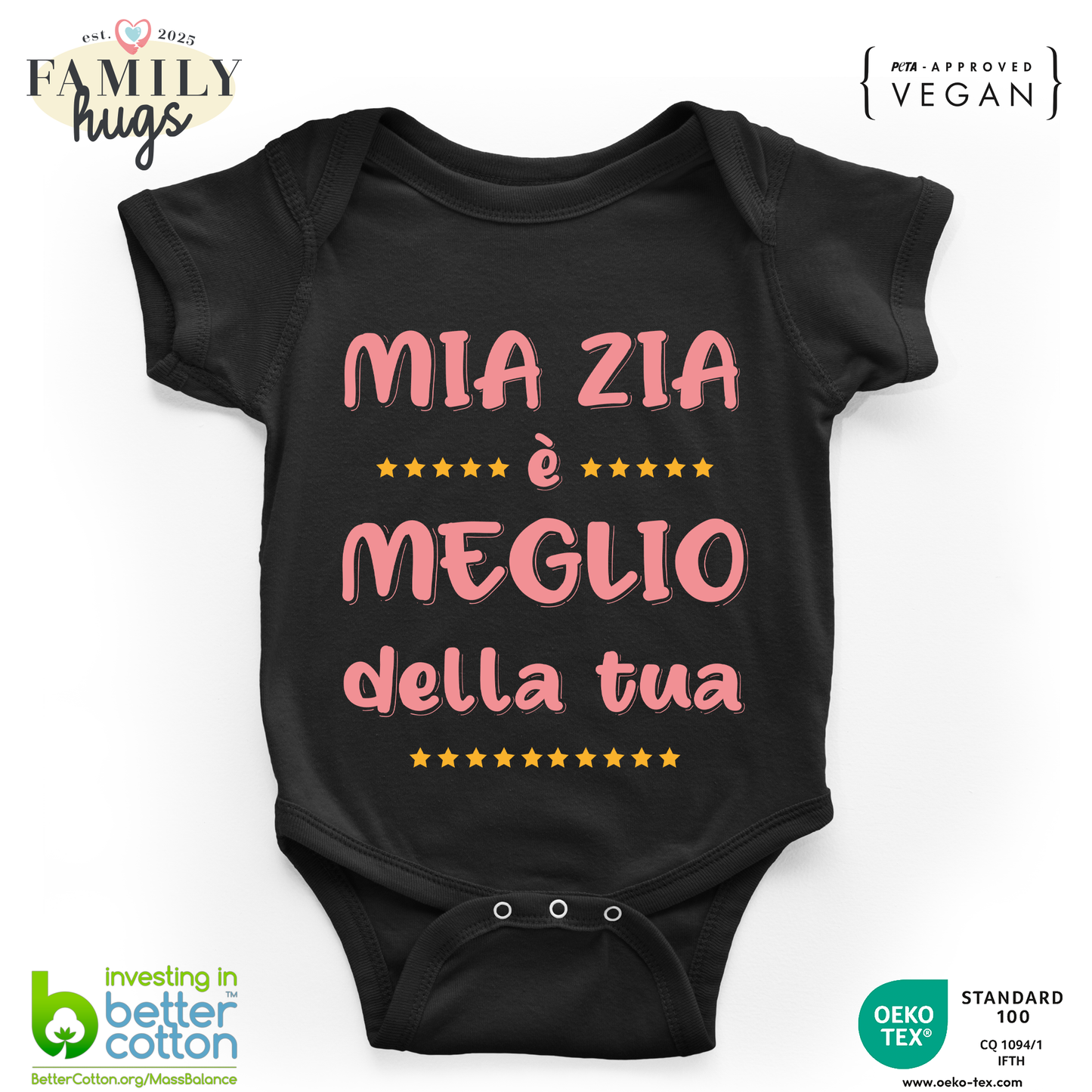 body neonato -mia zia e meglio della tua