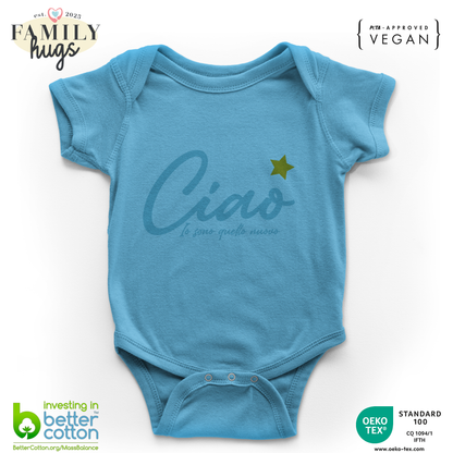 body neonato -ciao io sono quello nuovo