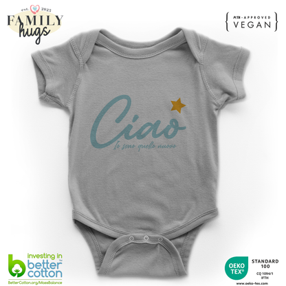 body neonato -ciao io sono quello nuovo