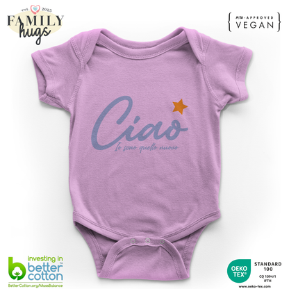 body neonato -ciao io sono quello nuovo