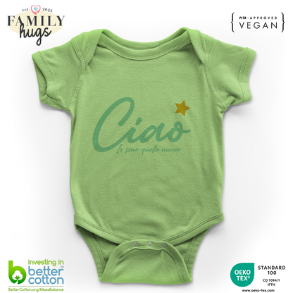 body neonato -ciao io sono quello nuovo