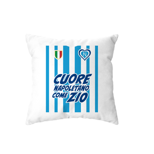 cuscino -cuore napoletano come zio