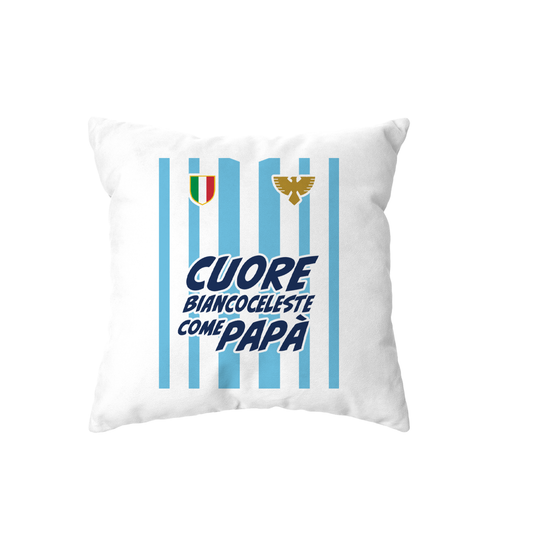 cuscino -cuore biancoceleste come papa