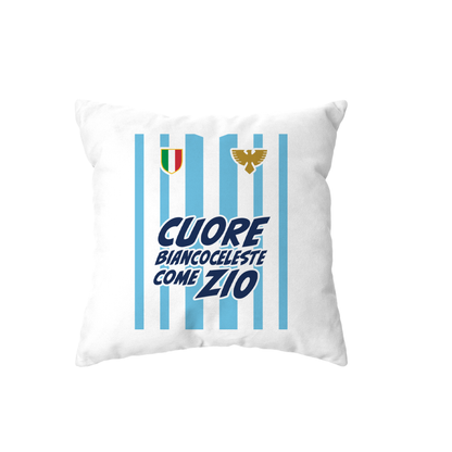 cuscino -cuore biancoceleste come zio
