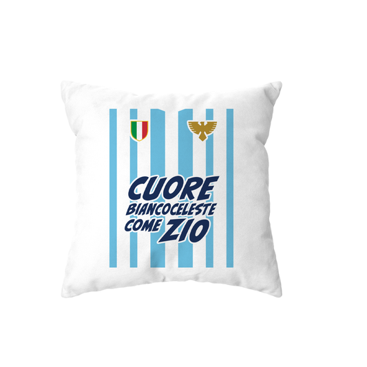 cuscino -cuore biancoceleste come zio
