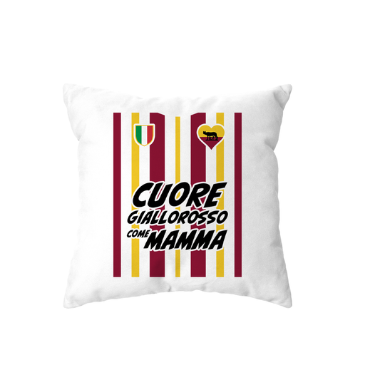cuscino -cuore giallorosso come mamma