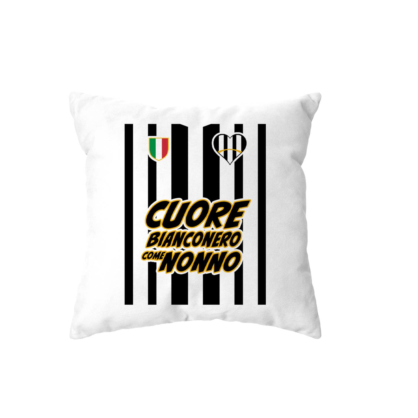 cuscino -cuore bianconero come nonno
