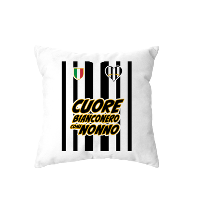 cuscino -cuore bianconero come nonno