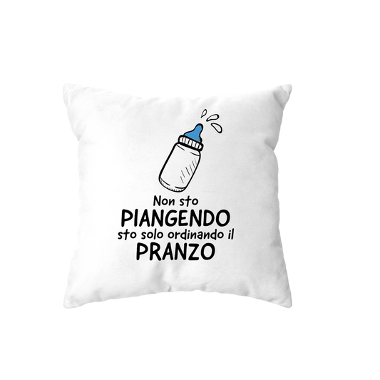 cuscino -non sto piangendo sto solo ordinando il pranzo banbino