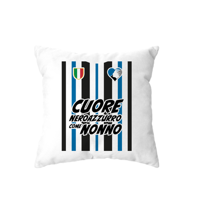 cuscino -cuore neroazzurro come nonno dea