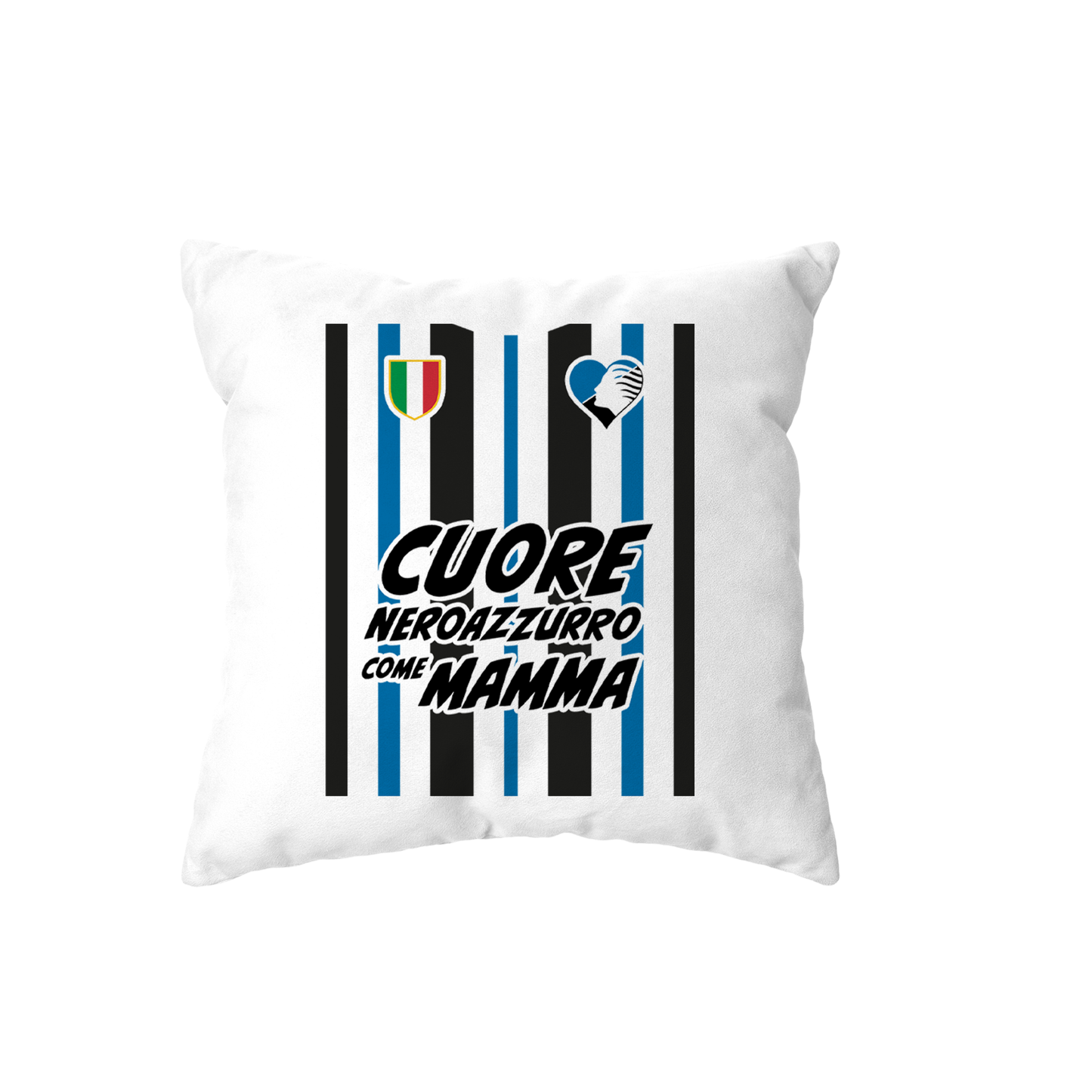 cuscino -cuore neroazzurro come mamma dea