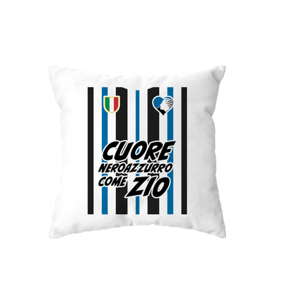 cuscino -cuore neroazzurro come zio dea